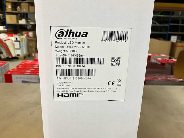 Dahua b201s 27” 1920x1080 monitor (4x) - afbeelding 3 van  3