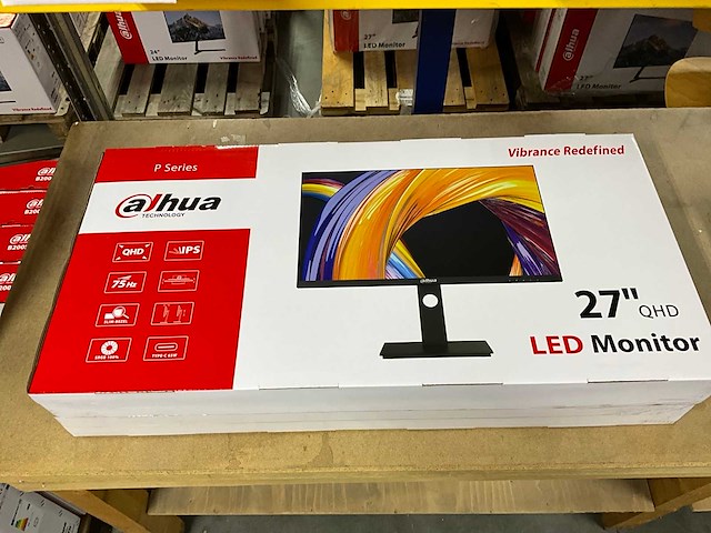 Dahua p301 27” 2560x1440 monitor (2x) - afbeelding 4 van  7