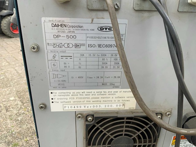 Daihen otc dp-500 digitale pulslasmachine - afbeelding 5 van  5