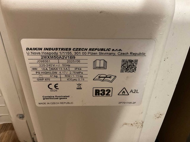 Daikin 2mxm50a2v1b9 + cu-tz42cke split-unit airco set - afbeelding 3 van  6