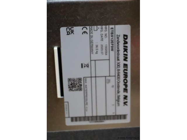 Daikin altherma 3 h lucht-water warmtepomp buitenunit epra08eaw1 - afbeelding 3 van  12