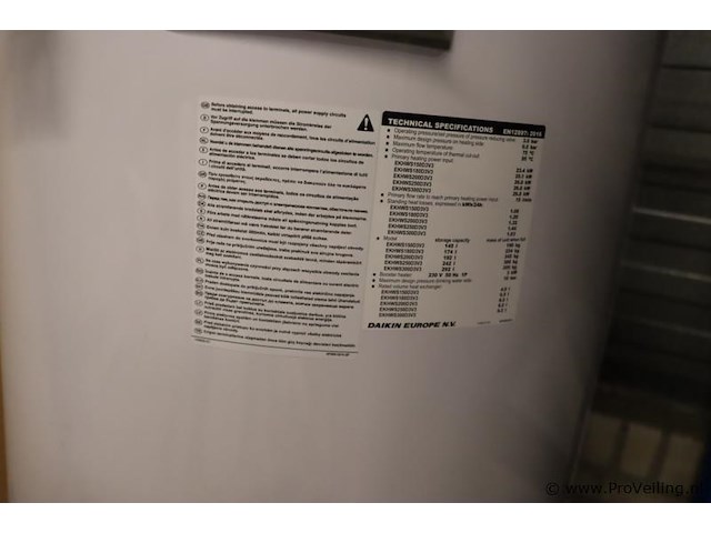 Daikin altherma warmtapwatertank ekhwsp300d3v3 3408423 (demo) - afbeelding 7 van  9