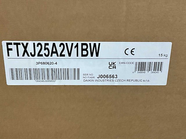Daikin emura ftxj-aw airco binnendeel split wandmodel 2,5kw r32 wit - afbeelding 7 van  8