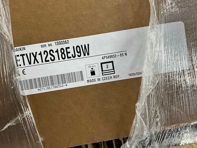 Daikin etvx12s18e9w altherma 3 h mt warmtepomp lucht/water binnenunit 12 kw + buh 9 kw met warmtapwatertank 180 liter verwarmen/koelen - afbeelding 4 van  7