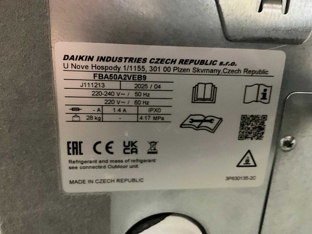 Daikin fba50a2veb9 airconditioning kanaal binnenunit (2x) - afbeelding 7 van  7