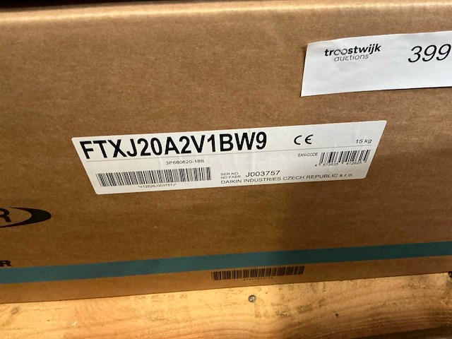 Daikin ftxj20a2v1bw9 airconditioning wand unit - afbeelding 3 van  3