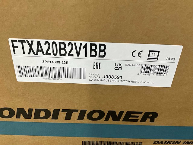 Daikin stylish airco wand binnendeel split 2.0 kw zwart - afbeelding 7 van  7