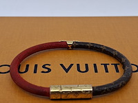 Daily confidential bracelet, louis vuitton, armband, bruin, goud, rood - afbeelding 4 van  7