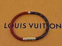 Daily confidential bracelet, louis vuitton, armband, bruin, goud, rood - afbeelding 6 van  7
