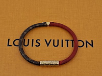 Daily confidential bracelet, louis vuitton, armband, bruin, goud, rood - afbeelding 7 van  7