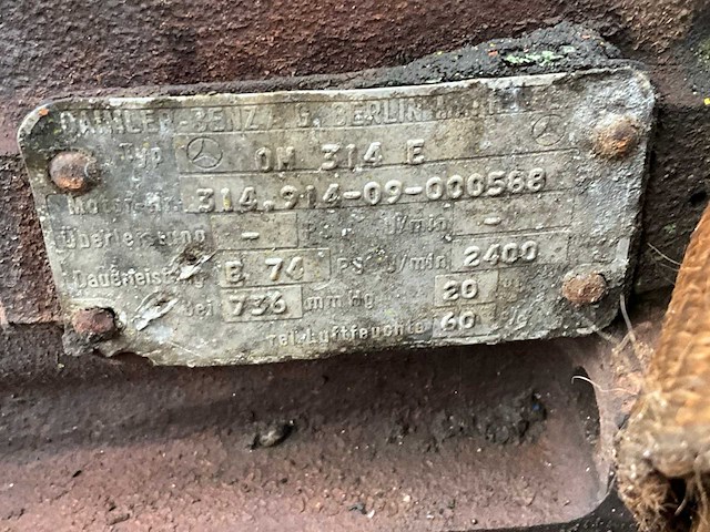 Daimler benz om314e dieselmotor - afbeelding 7 van  14