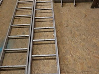 Dakladder met bakje - afbeelding 1 van  9