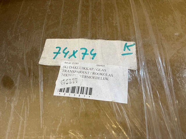 Dakluikkap rookglas - afbeelding 3 van  3