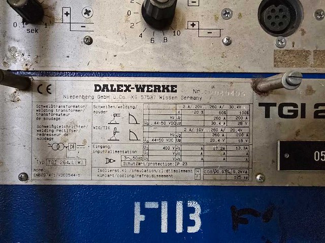 Dalex - tgi 264 l (w) - tig-lasmachine - afbeelding 6 van  6