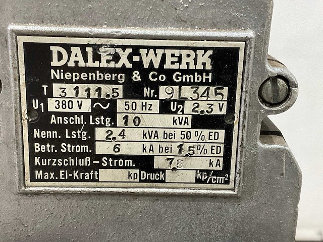 Dalex-werk - 3111.5/ra11/2 - puntlasmachine - afbeelding 2 van  11