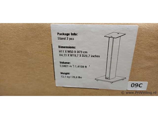 Dali connect m-600 luidsprekerstandaard - set van 2 stuks - afbeelding 2 van  4