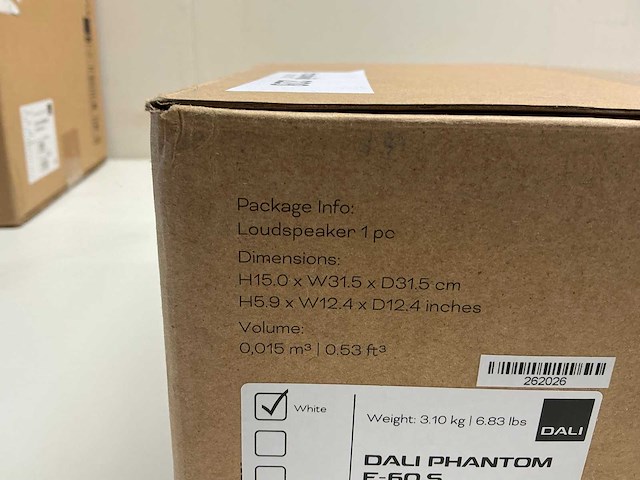Dali phantom e-60 s white 2-delige inbouw speakerset - afbeelding 6 van  6