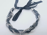Dames collier strass diamand - afbeelding 1 van  4