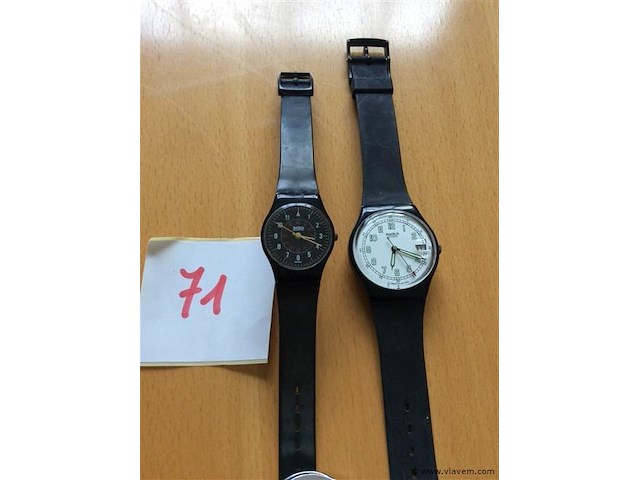 Dames en heren uurwerk swatch - afbeelding 1 van  4
