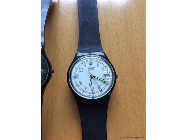 Dames en heren uurwerk swatch - afbeelding 3 van  4