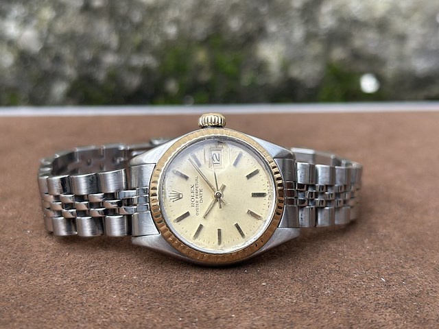 Dames horloge rolex, 6917, staal/goud, 1978 - afbeelding 10 van  16