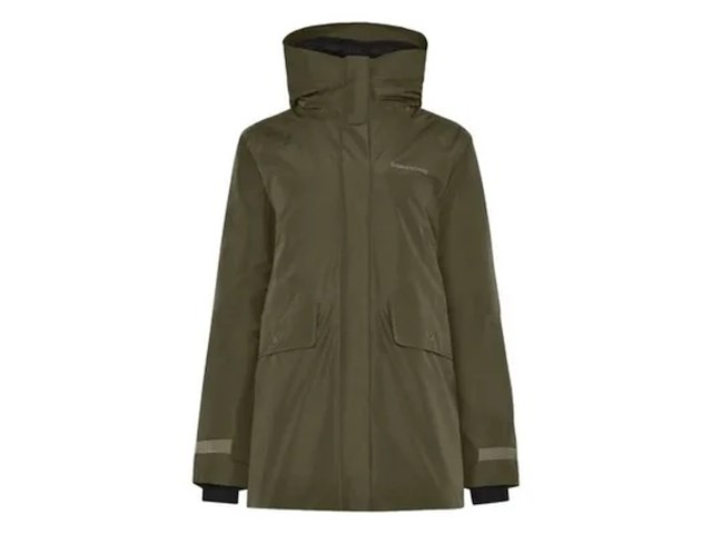 Dames outdoorjas didriksons, tuva wns parka 505820 maat 44, deep green - afbeelding 1 van  2