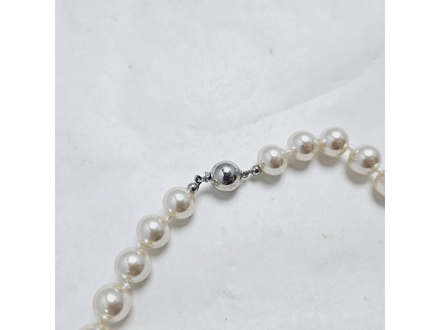 Dames parelsnoer collier - met echte japanse parels - anna valerie adolf - afbeelding 3 van  3