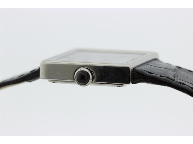 Dames polshorloge, chanel, mademoiselle, zwarte wijzerplaat, ca 2010 - afbeelding 7 van  8