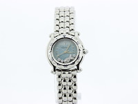 Dames polshorloge chopard, happy fish, blauwe wijzerplaat, bouwjaar ca 2000