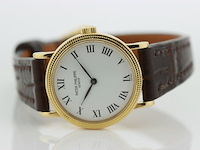 Dames polshorloge, patek philippe, calatrava, witte wijzerplaat, 1999 - afbeelding 6 van  13
