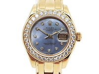 Dames polshorloge, rolex, datejust pearlmaster