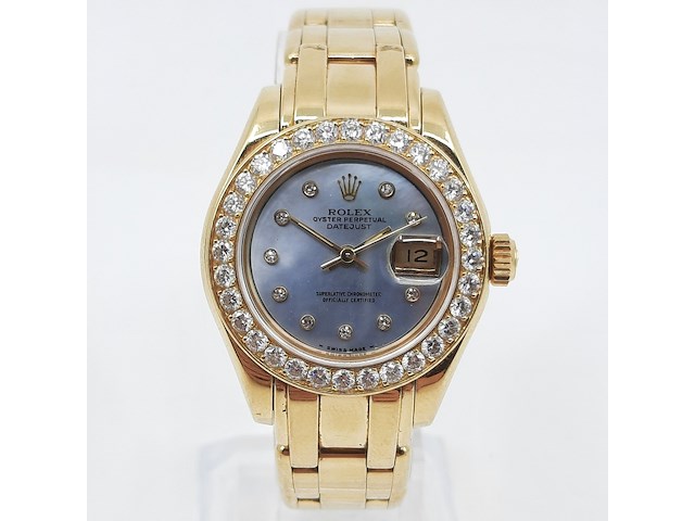 Dames polshorloge, rolex, datejust pearlmaster - afbeelding 12 van  24