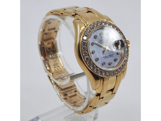 Dames polshorloge, rolex, datejust pearlmaster - afbeelding 24 van  24