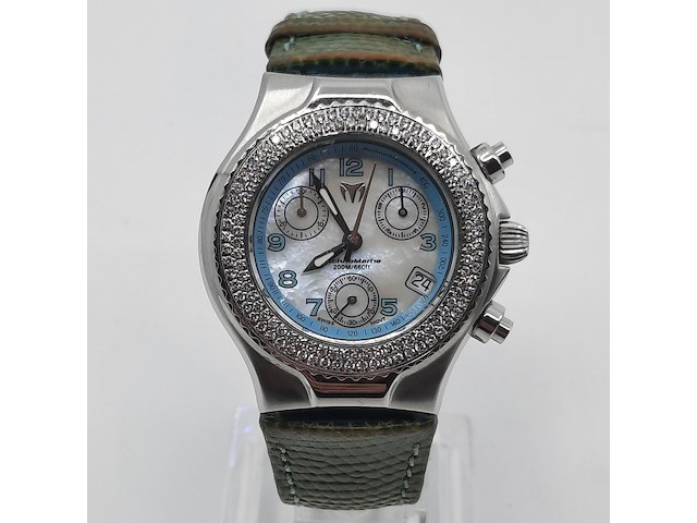 Dames polshorloge, technomarine, technodiamond chronograph - afbeelding 1 van  18
