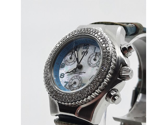 Dames polshorloge, technomarine, technodiamond chronograph - afbeelding 17 van  18