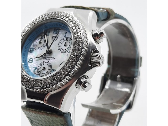 Dames polshorloge, technomarine, technodiamond chronograph - afbeelding 18 van  18