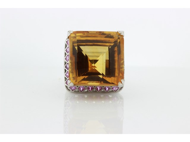 Dames ring kleursteen ring - afbeelding 1 van  8