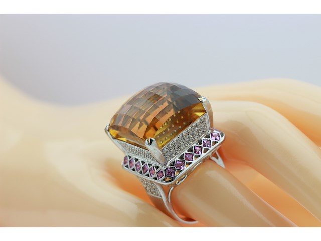 Dames ring kleursteen ring - afbeelding 6 van  8