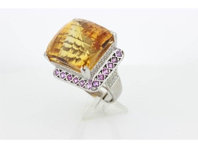 Dames ring kleursteen ring - afbeelding 7 van  8