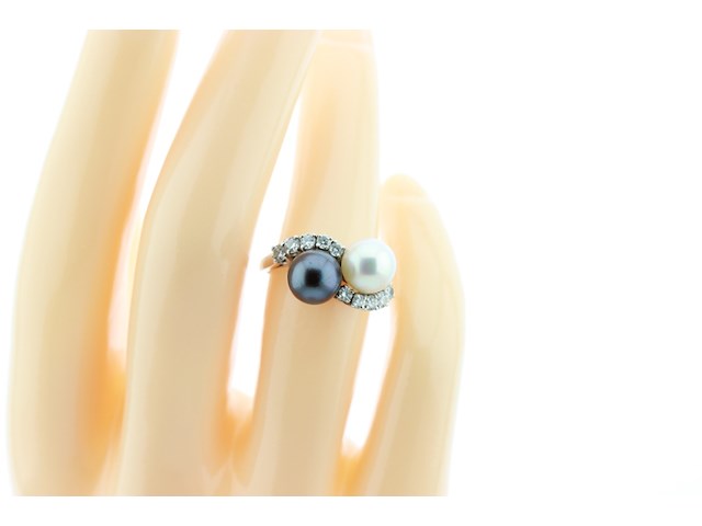 Dames ring parelring - afbeelding 8 van  8