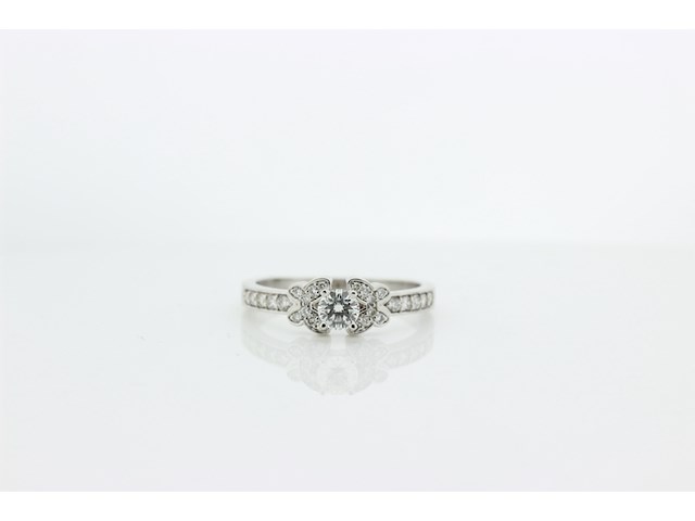 Dames ring solitair ring - afbeelding 1 van  7