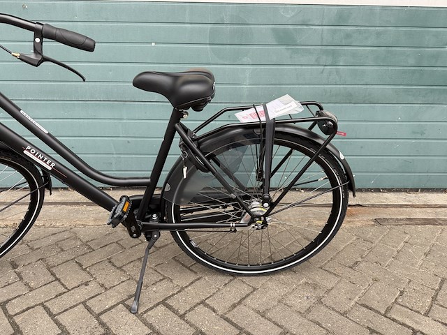 Dames stadsfiets 50 cm 3 versnellingen, pointer, vylora, mat zwart - afbeelding 4 van  11