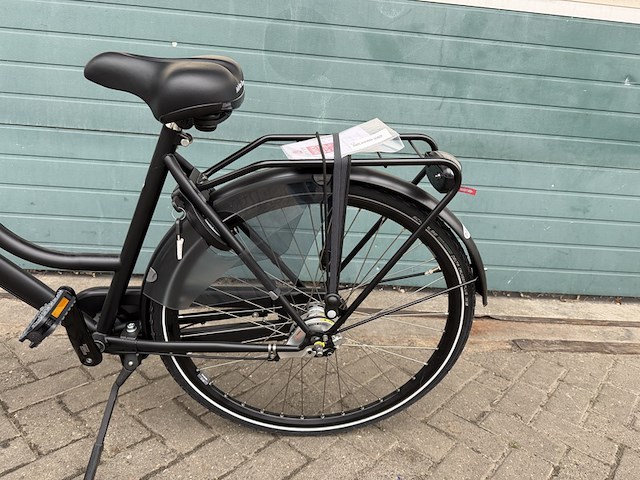 Dames stadsfiets 50 cm 3 versnellingen, pointer, vylora, mat zwart - afbeelding 6 van  11