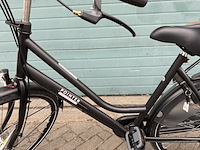 Dames stadsfiets 50 cm 3 versnellingen, pointer, vylora, mat zwart - afbeelding 8 van  11