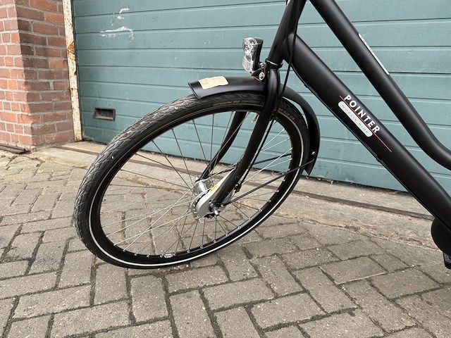 Dames stadsfiets 50 cm 3 versnellingen, pointer, vylora, mat zwart - afbeelding 9 van  11