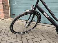 Dames stadsfiets 50 cm 3 versnellingen, pointer, vylora, mat zwart - afbeelding 9 van  11