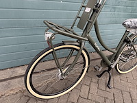 Dames stadsfiets 53 cm 3 versnellingen, popal daily dutch prestige n3, army green - afbeelding 5 van  16