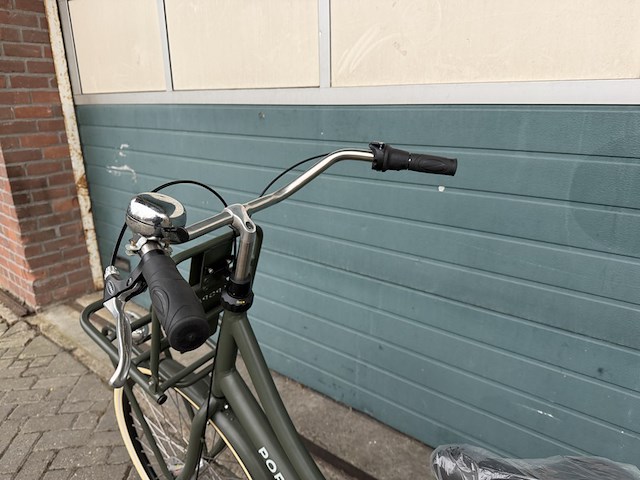 Dames stadsfiets 53 cm 3 versnellingen, popal daily dutch prestige n3, army green - afbeelding 6 van  16