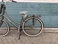 Dames stadsfiets 53 cm 3 versnellingen, popal daily dutch prestige n3, army green - afbeelding 9 van  16