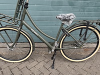 Dames stadsfiets 53 cm 3 versnellingen, popal daily dutch prestige n3, army green - afbeelding 13 van  16